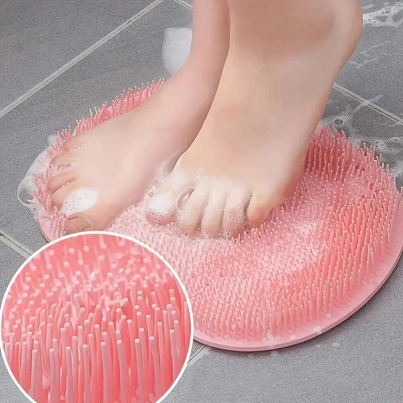 Brosse exfoliante pour les pieds et épurateur du dos, ventouse antidérapante, outil de nettoyage et d